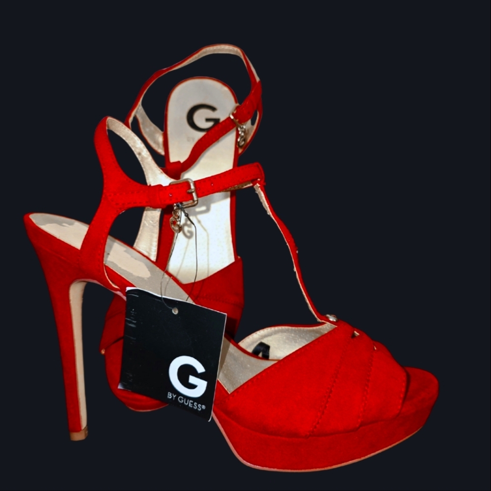 Red Strappy High Heels